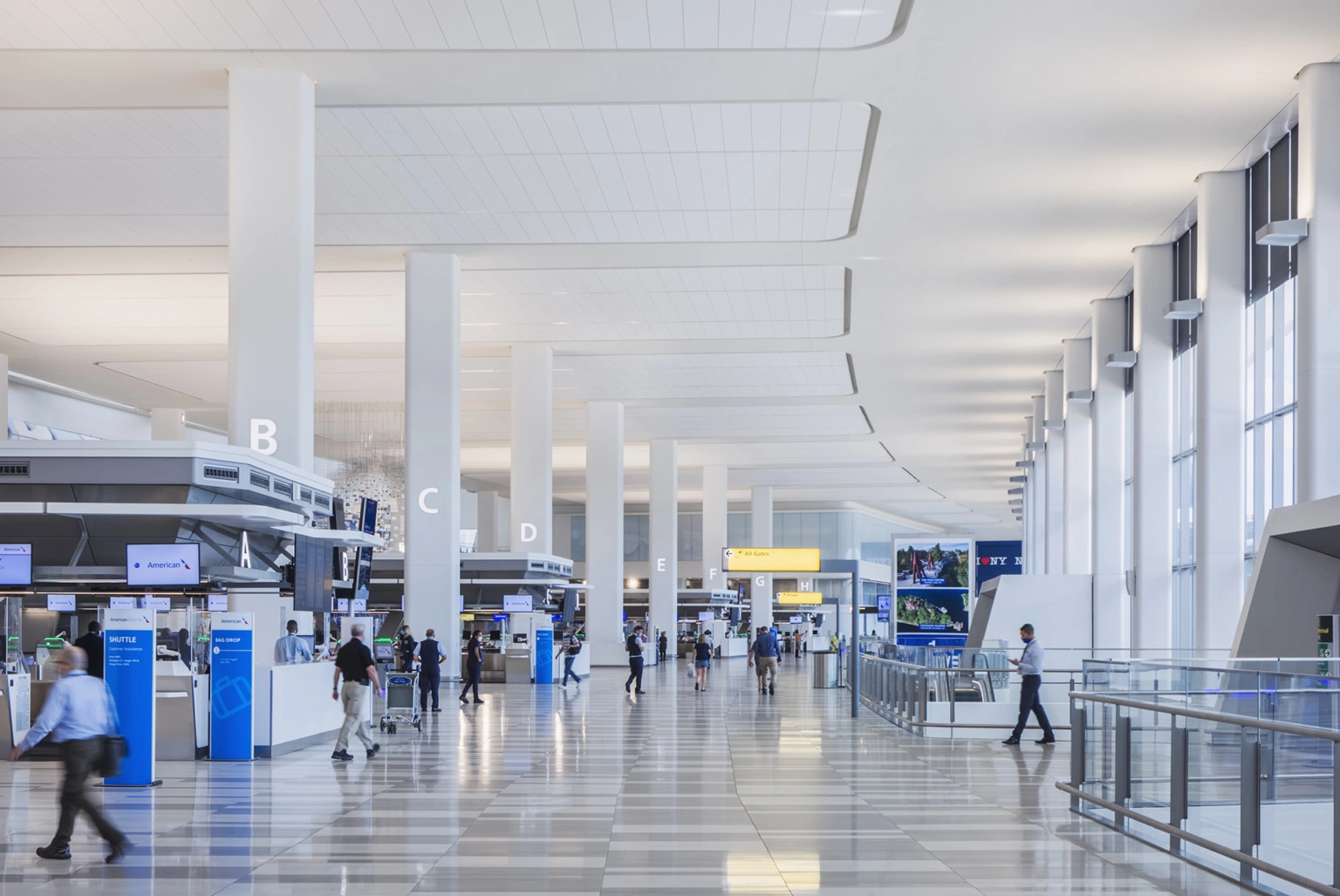 Completed protective design for LaGuardia International Airport Terminal B Arrivals and Departures