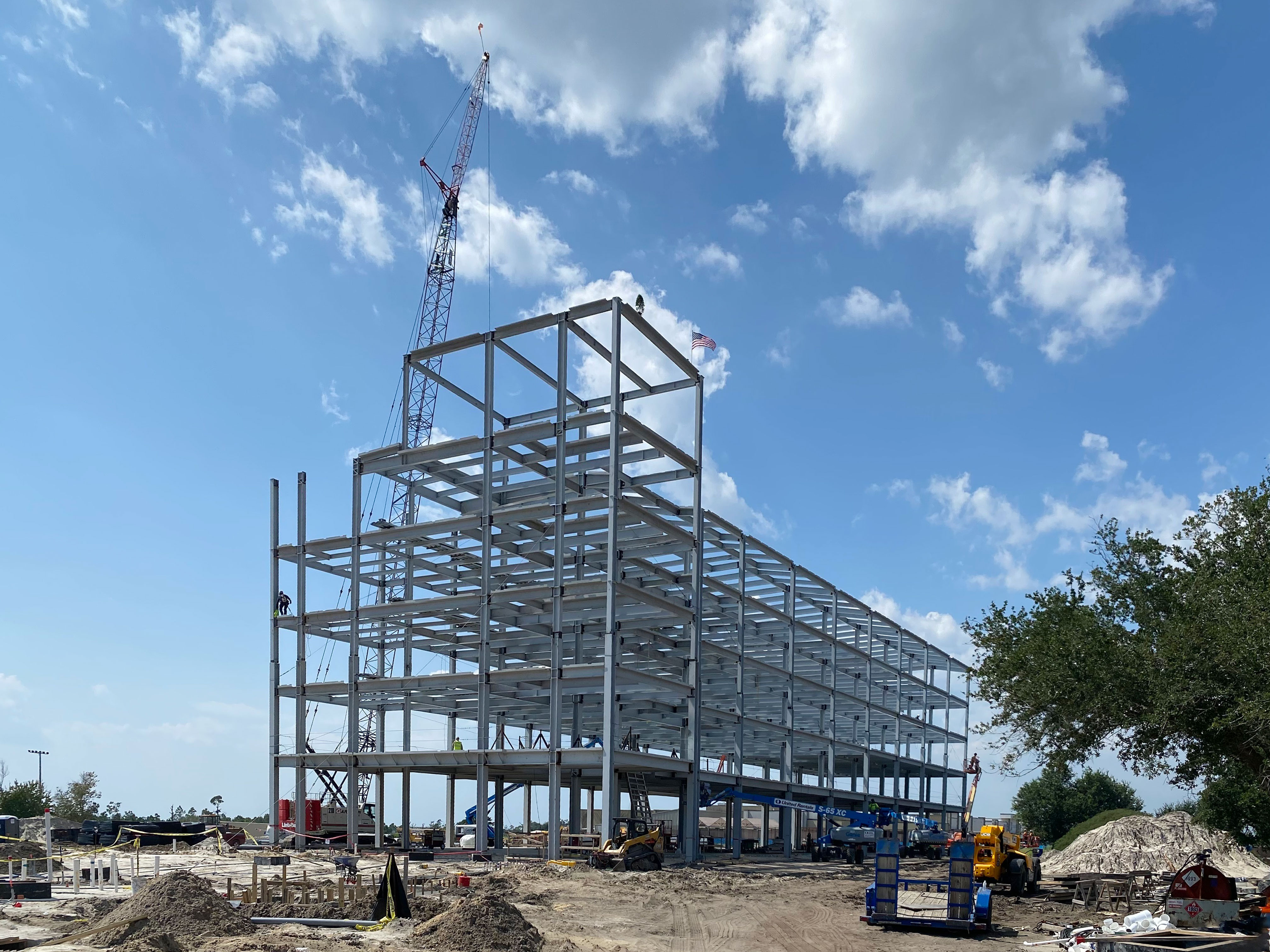Steel-frame construction of Tyndall Airforce Base  Lodging Facilities